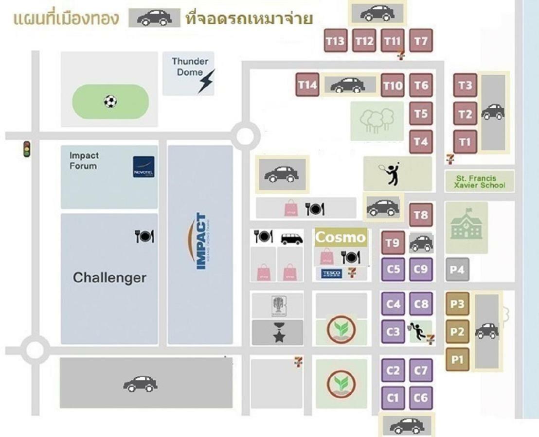 Popular Condo C4 Nonthaburi Dış mekan fotoğraf